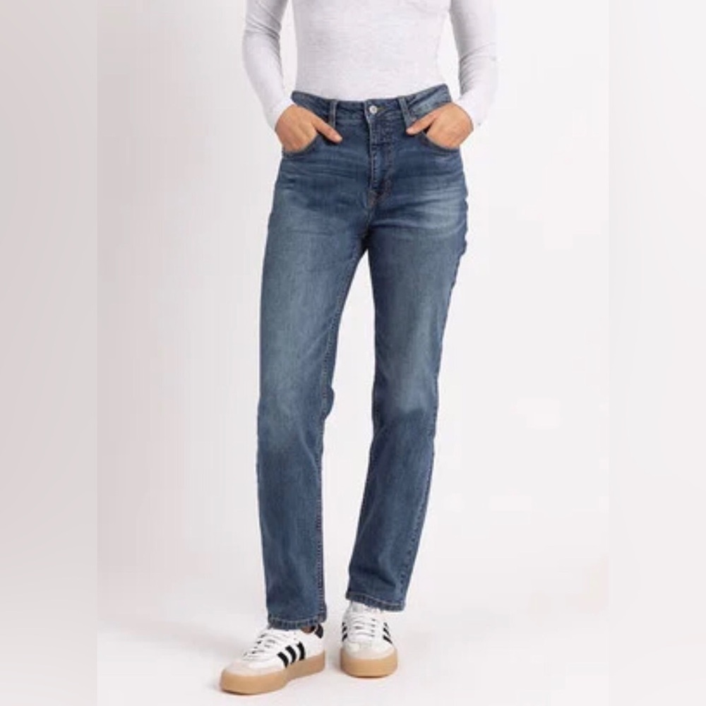 Bootlegger Tegan Straight high rise comfort stretch blue Jean size 24 NWT